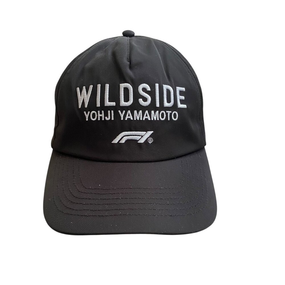 New Wildside X Formula 1 Yohji Yamamoto Embroidered Snapback Hat Black Unisex